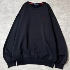 90s Polo Ralph Lauren スウェット ブラック 刺繍ロゴ