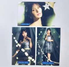 福岡聖菜 AKB48 2026年7月度 ランダム ハーフサイズ生写真 3種コンプ