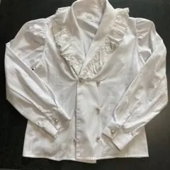 TOSTALGIC CLOTHING フリルカラーブラウス ホワイト - メルカリ