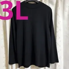bi abbey しまむら 大きいサイズ XL.3L.4L カットソー・黒・長袖