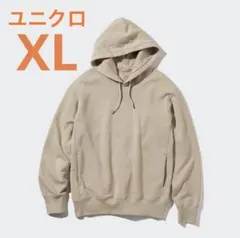 ユニクロ スエットプルパーカー ベージュ XL レディース 大きいサイズ 長袖