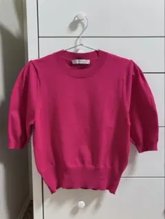 ESTNATION タックスリーブニット ピンクのサムネイル