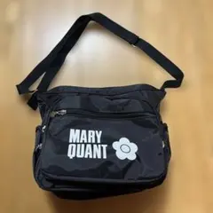 MARY QUANT ブラックショルダーバッグ