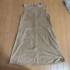 UNIQLO スエードタッチ ノースリーブワンピース