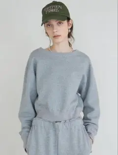 CREDONA コンパクトスウェットシャツ 白 1424512037