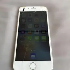 Apple iPhone 8 ホワイト 画面ひびあり