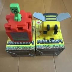 ハッピーセットマイクラ　ハチ&レッドストーンブロックとクリーパー