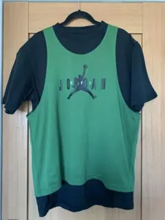 OFF WHITE×Jordan メッシュ Tシャツ グリーン/ブラックのサムネイル