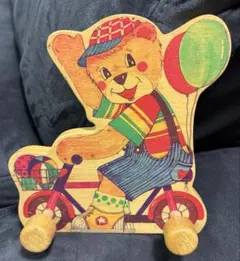 EDDU TOY 木製 ウォールフック くま インテリア