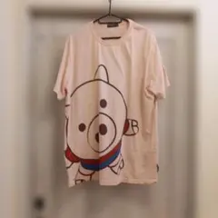 ドラッグストアーズ 半袖Tシャツ ピンク ぶたさん Fサイズ