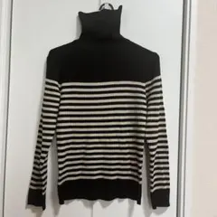 ハイネックセーター 黒