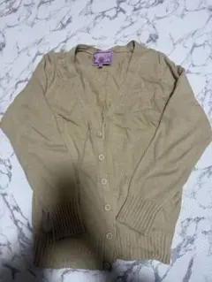 カーディガン 学生 ベージュ