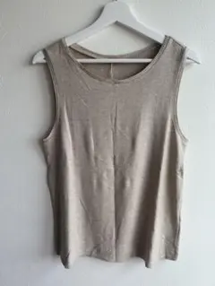 ZARA ザラ ベージュ サマーニット ノースリーブ トップス