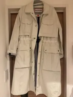 HUNTER ホワイト トレンチコート　晴雨兼用のサムネイル