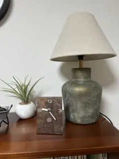 セラミック テーブルランプ ヴィンテージ　ミッドセンチュリー コンクリート調
