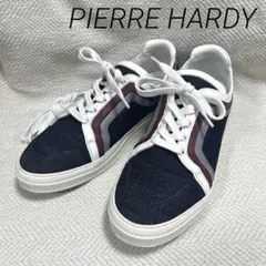 極美品 PIERRE HARDY ピエールアルディ デニム レザー スニーカーのサムネイル