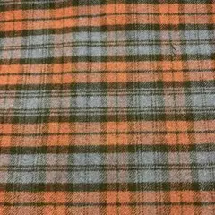先染め生地（黒×紺×ボルドーのチェック柄ツイル）