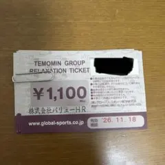 てもみん　チケット　9900円分