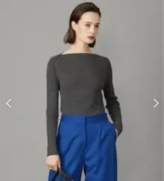 極美品⭐︎ONWARD ICB洗えるエクストラファインメリノ ボートネック