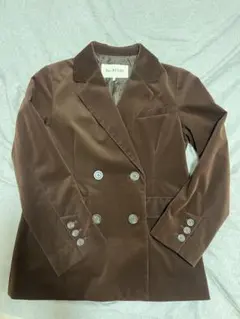 ブラウン テーラードジャケット M