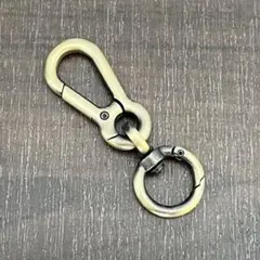 カラビナ　キーリング　ゴールド　キーホルダー　ヴィンテージ