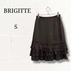 BRIGITTE（ブリジット）ティアードプリーツスカート こげ茶 7号 Sのサムネイル