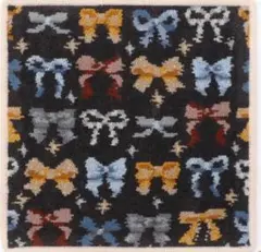 FEILER フェイラーネイビーリボン柄ハンカチ