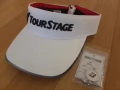 ツアーステージ　サンバイザー　（ボールマーカー付き）