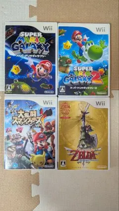 動作確認済　Wii ゲーム 4本セット