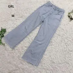 グレイル　デニム　ジーンズ　ワイド　綿100% シンプル　ベーシック　ゆったり