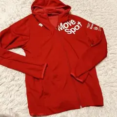 DESCENTE Move Sport ゴルフ　パーカー レッド　XO