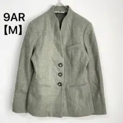 メディアジェイ【M】ウールジャケット グリーン みどり シングルボタン 日本製