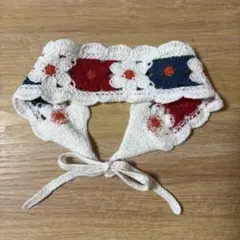 花柄かぎ針編みヘッドバンド
