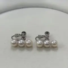 A- 伊勢志摩英虞湾産あこや真珠　19.7 20.3mm パールイヤリング
