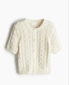 H&M ケーブルニットカーディガン