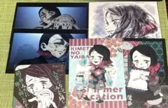 鬼滅の刃　魘夢　まとめ　色紙　ポストカード　アートコースター　★