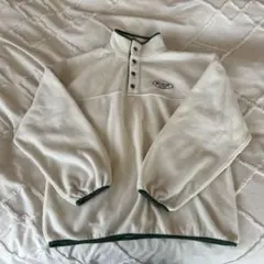 フリース ハーフジップ ウェア ホワイト