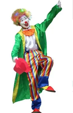 ピエロ コスプレ衣装セット 仮装 ハロウィン イベント 男女兼用