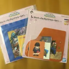 ドラゴンボールZ & GT ジッパーバッグ・ステッカーセット　2個セット　Ｉ賞