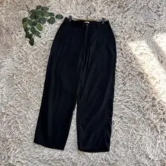 6758✾ラモンド✾テーパードパンツ【SM相当】ブラック/ハイウエスト/後ろゴム