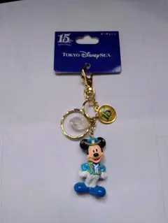東京ディズニーシー キーホルダー ミッキー ミニー 2点セット 15周年