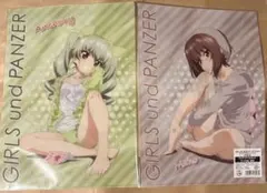 アンチョビ　西住まほ クリアファイル　ガールズ＆パンツァー