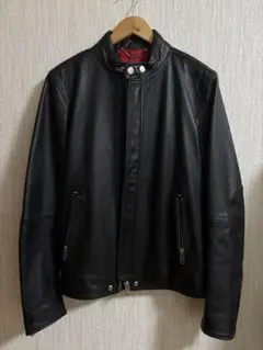 DIESEL ブラックレザーライダースジャケット