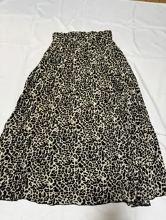 ヒョウ柄 ロングスカート