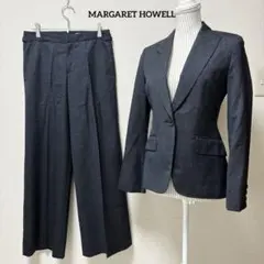 MARGARET HOWELL パンツスーツ上下 ダークグレー 2026年最新】MARGARET HOWELL レディース ビジネス パンツスーツ上下の