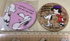 缶バッジ　スヌーピー  チャーリーブラウン