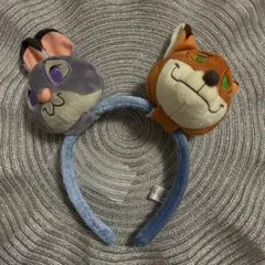 ディズニー　カスタマイズカチューシャ　ズートピア　ジュディー　ニック　キャップ