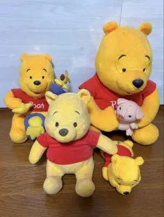 くまのプーさん ぬいぐるみ 4体セット