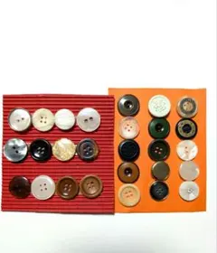 多色 丸型ボタン 27個セット