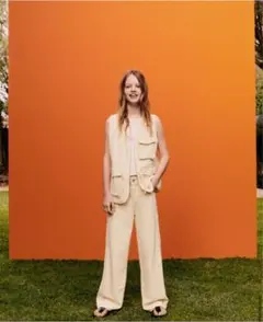 ZARAGIRLS マルチポケット キャンバス パンツ